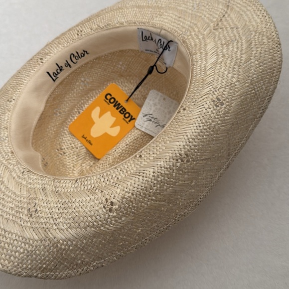 {NWT} Lack of Color | Free People Desert Rose Sisal Hemp Straw Cowboy Hat (L) - Picture 12 of 16